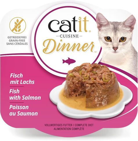 Catit Fish Dinner with Tuna & Carrot – Hydrating and Healthy Wet Cat Food for Cats of All Ages in Saudi Arabia