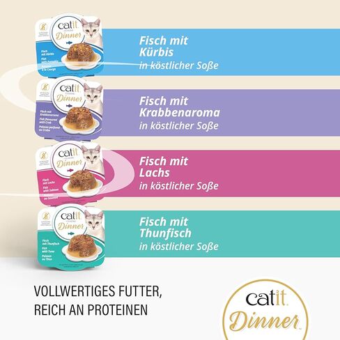 Catit Fish Dinner with Tuna & Carrot – Hydrating and Healthy Wet Cat Food for Cats of All Ages in Saudi Arabia