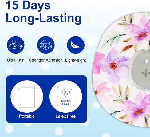 HONYOU (21-Pack) Dexcom G7 Adhesive Patches Waterproof & Sweatproof, with Hole Dexcom Overpatches G7 Over Patch Latex-Free & Hypoallergenic, CGM Sensor Pre-Cut Cotton Flexible Tape Last 10 Days in Kuwait