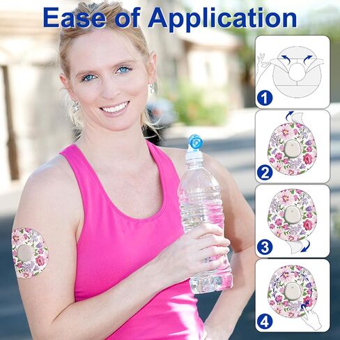 HONYOU (21-Pack) Dexcom G7 Adhesive Patches Waterproof & Sweatproof, with Hole Dexcom Overpatches G7 Over Patch Latex-Free & Hypoallergenic, CGM Sensor Pre-Cut Cotton Flexible Tape Last 10 Days in Kuwait