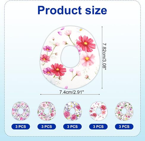 HONYOU (21-Pack) Dexcom G7 Adhesive Patches Waterproof & Sweatproof, with Hole Dexcom Overpatches G7 Over Patch Latex-Free & Hypoallergenic, CGM Sensor Pre-Cut Cotton Flexible Tape Last 10 Days in Kuwait