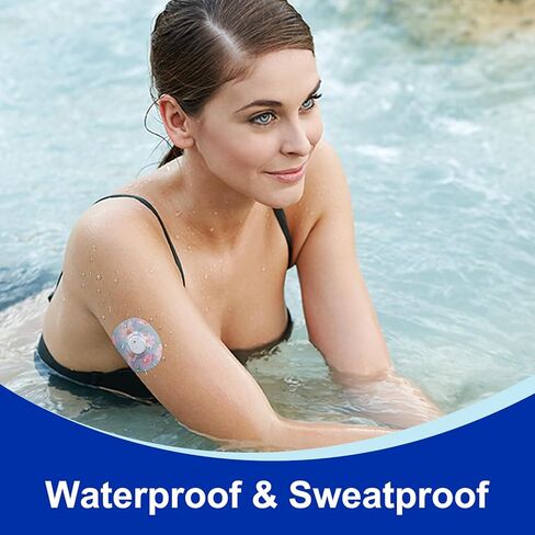 HONYOU (21-Pack) Dexcom G7 Adhesive Patches Waterproof & Sweatproof, with Hole Dexcom Overpatches G7 Over Patch Latex-Free & Hypoallergenic, CGM Sensor Pre-Cut Cotton Flexible Tape Last 10 Days in Saudi Arabia