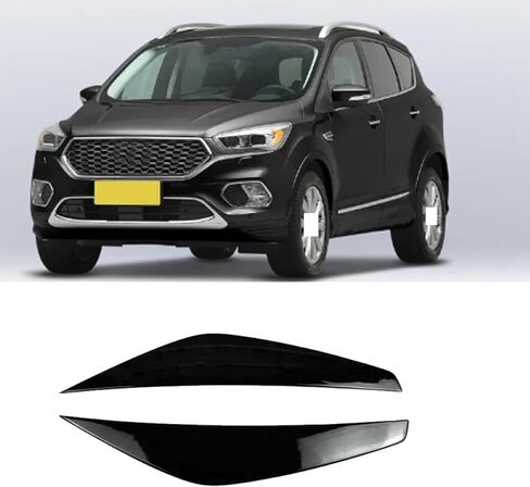 Car Light Eyebrow for F&ord Escape 2017-2020 Car Headlight Eyebrow Eyelid Trim Front Head Lamp Cover Brow Sticker in Saudi Arabia