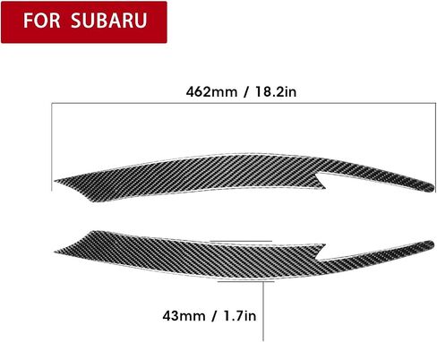 Pair Carbon Fiber Headlight Eyebrow Eyelids Decal for Subaru Impreza WRX STI 2008-2011 Luxury Glory Enhance Look Durable Carbon Fiber Easy Installation Glossy Exterior Trim in Saudi Arabia