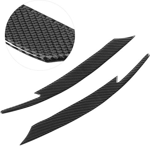 Pair Carbon Fiber Headlight Eyebrow Eyelids Decal for Subaru Impreza WRX STI 2008-2011 Luxury Glory Enhance Look Durable Carbon Fiber Easy Installation Glossy Exterior Trim in Saudi Arabia