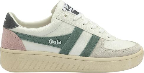 Gola Women's Grandslam Trident Sneaker, White/Slate/Shadow, 7.5 in Saudi Arabia
