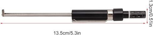 Car Brake Pad Detection Pen, Tire Tread Depth Gauge Measuring Tool Black Universal Brake Pad Tester with Scale for Internal External in Saudi Arabia