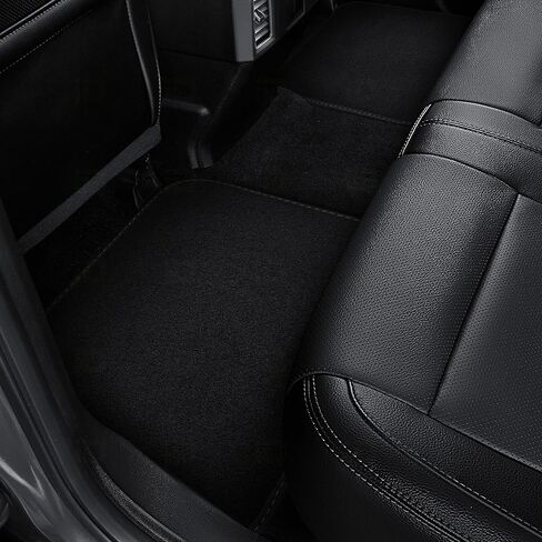 سجادات أرضية سجاد ملائمة حسب الطلب من Avery Automats متوافقة مع 2018-2024 Lincoln Navigator/Navigator L - مجموعة من 4 قطع (أسود)، صنع في الولايات المتحدة الأمريكية in Kuwait
