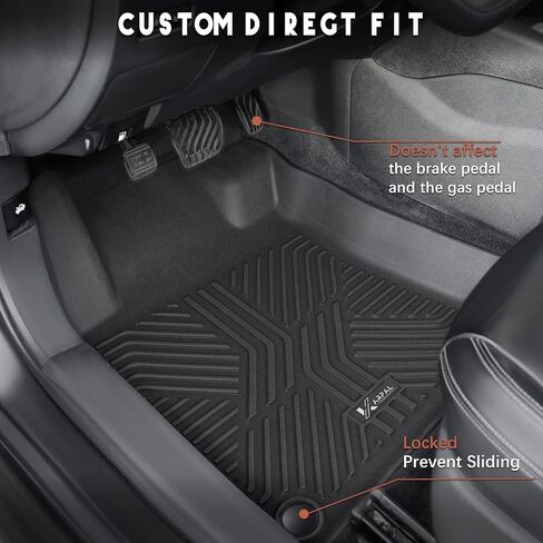 سجادات أرضية KARPAL لسيارة Nissan Rogue 2021-2025 2026 (ليست للرياضة)، بطانات أرضية مطاطية TPE للحماية من جميع الأحوال الجوية ملحقات Nissan Rogue، سجادات السيارة، الصف الأمامي والثاني وبطانة البضائع in Kuwait