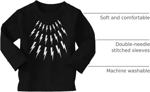 Lightning Bolts - تي شيرت جيرسيه قطني من David Rose Sweater محاكاة ساخرة للرضع/الأطفال الصغار in Saudi Arabia