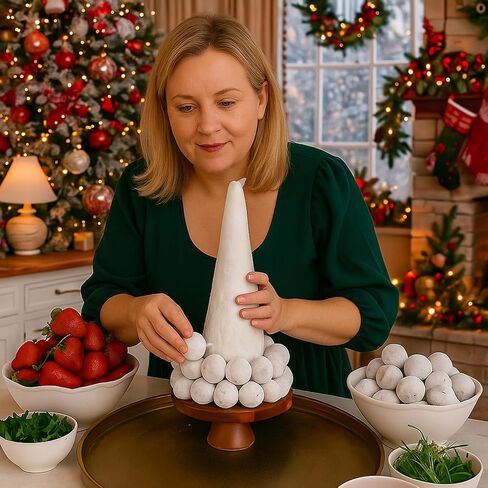803 Pcs Christmas Large Foam Cones for Crafts Charcuterie Christmas Tree Sets with 2 Foam Cones 11.8 Inch×22 Yd Plastic Wrap 800 Toothpicks for Fruit Snacks Holiday Decor (4.9 x 15.8 inches) in Saudi Arabia