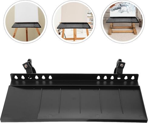 Garneck Detachable Easel Tray Attachment for Artists - Lightweight Replacement Shelf for Painting - Sketching and Storage Universal Easel Tray Compatible with Most Easels in Saudi Arabia