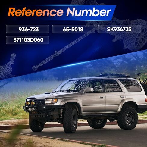 Rear Drive Shaft Prop Shaft Driveshaft Assembly [4WD] Fit for Toyota 96-98 3.4L Auto Trans, 4Runner SR5 99-00 3.4L Auto Trans, 4Runner 96-00 2.7L Manual Trans, OE 371103D300 in Saudi Arabia