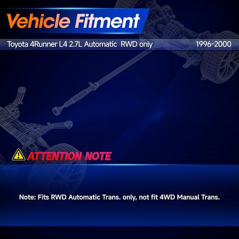 Rear Drive Shaft Prop Shaft Driveshaft Assembly [4WD] Fit for Toyota 96-98 3.4L Auto Trans, 4Runner SR5 99-00 3.4L Auto Trans, 4Runner 96-00 2.7L Manual Trans, OE 371103D300 in Saudi Arabia