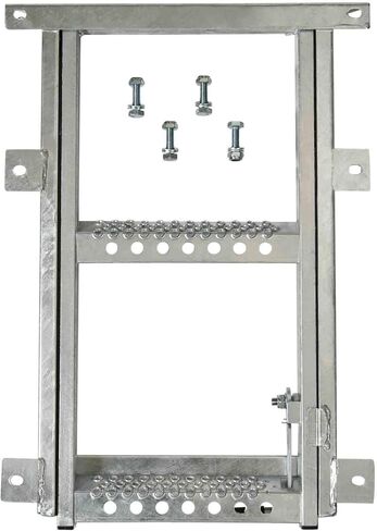 Mytee Products 2 Pack 2 Rung Pull-Out Trailer Step Ladder Folding Truck Step Galvanized Steel Heavy Duty for Use with Trucks, Trailers and RV's in Saudi Arabia