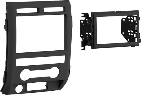 Metra Electronics 95-5822B Double DIN Installation Dash Kit for 2009-2010 Ford F-150 Non-NAV Models with Driver Info Switches in Factory Panel (Matte Black), Apple (955822B) in Saudi Arabia