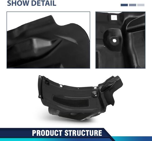PIT66 جناح أمامي يسار بطانة عجلة سبويلر متوافق مع Audi A7 Quattro 2012-2015/S7 2013-2015/RS7 2014-2015 4G8853887C in Saudi Arabia