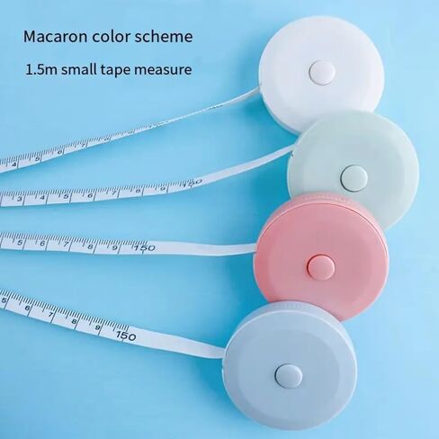 Fabric Tape Measure, Measuring Tape for Body Measurements, Belt Automatic Contraction, Two Scales 60IN and 150CM, Small Sewing Tape Measure, for Measure The Body, Tailor, Travel in Saudi Arabia