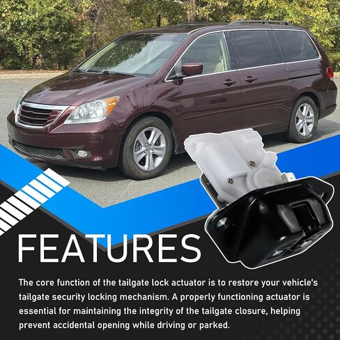 74896-SED-E01 Rear Tailgate Lock Actuator Compatible with 2005 2006 2007 2008 2009 2010 Honda Odyssey Electric Trunk Latch Actuator Replaces 74896SEDE01 74801-SHJ-A11 74801SHJA11 in Saudi Arabia