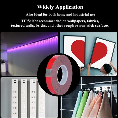 Double Sided Tape Automotive Heavy Duty Made of 3M Acrylic Foam Adhesive Cars Exterior Mounting Tapes Primerless for Attaching Auto Attachment Side Moldings Trim Emblems to Vehicles (16.4 ft, 0.24in) in Saudi Arabia