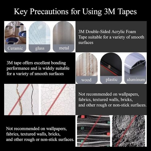 Double Sided Tape Automotive Heavy Duty Made of 3M Acrylic Foam Adhesive Cars Exterior Mounting Tapes Primerless for Attaching Auto Attachment Side Moldings Trim Emblems to Vehicles (16.4 ft, 0.24in) in Saudi Arabia