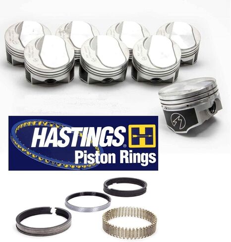 L2300NF 30 مكابس تنورة مطلية بقبة قوية ومجموعة حلقات مولي مطابقة متوافقة مع Chevy 1966-69 427 335/390 HP. قطر التجويف 4.280 بوصة in Saudi Arabia