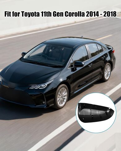 غطاء مرآة السائق بديل مناسب لسيارة Toyota 11th Gen Corolla Sedan غطاء مرآة 2014 2015 2016 2017 2018 استبدال 8794502410A0، بدون إشارة الانعطاف، أبيض in Saudi Arabia