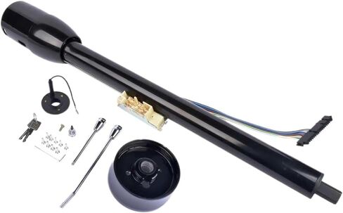 دليل عمود التوجيه القابل للإمالة مع 9 مسامير محول أرضية متوافق مع اللون الأسود مقاس 32 بوصة in Kuwait