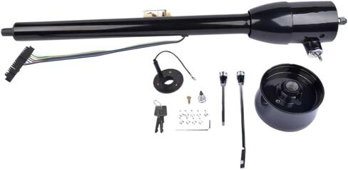 دليل عمود التوجيه القابل للإمالة مع 9 مسامير محول أرضية متوافق مع اللون الأسود مقاس 32 بوصة in Kuwait