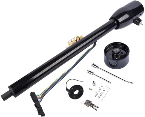 دليل عمود التوجيه القابل للإمالة مع 9 مسامير محول أرضية متوافق مع اللون الأسود مقاس 32 بوصة in Kuwait