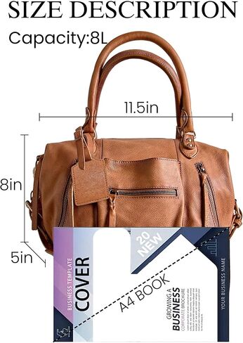 حقائب يد نسائية صغيرة (8 بوصة) حقائب مدينة حمل حقيبة محفظة حقائب يد جلدية نباتية مع أشرطة مزدوجة قابلة للتعديل in Kuwait