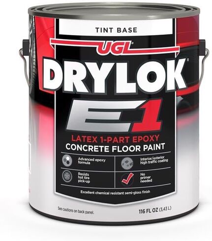 Drylok E1 طلاء أرضيات إيبوكسي أكريليك شبه لامع بقاعدة أكريليك إيبوكسي 1 جالون. - الكمية الإجمالية: 2 in Saudi Arabia