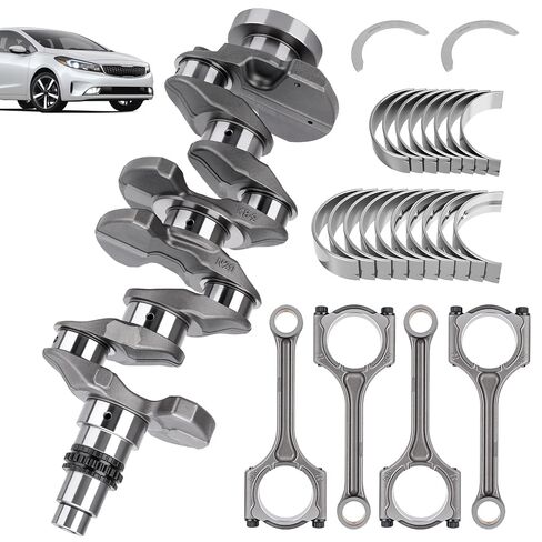 Engine Crankshaft Connecting Rod Bearings Kit Compatible with Kia Forte 2.0L 2017-2021, Hyundai Elantra Kona Veloster 2.0L 2016-2021, Replace# 23110-2E510 23110-2E501 23510-2E001 23510-2E460 in Kuwait