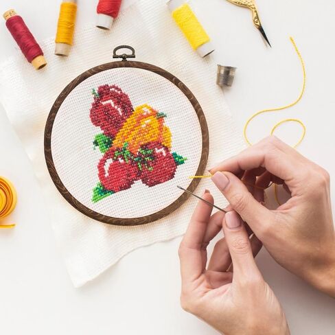 مجموعة إطارات غرز متقاطعة كلاسيكية مصنوعة من 9 قطع، إطارات غرز مطرزة، أشكال متنوعة بما في ذلك الدائرية والبيضاوية والمستطيلة والمثمنة والتطريز اليدوي وديكور المنزل in Kuwait