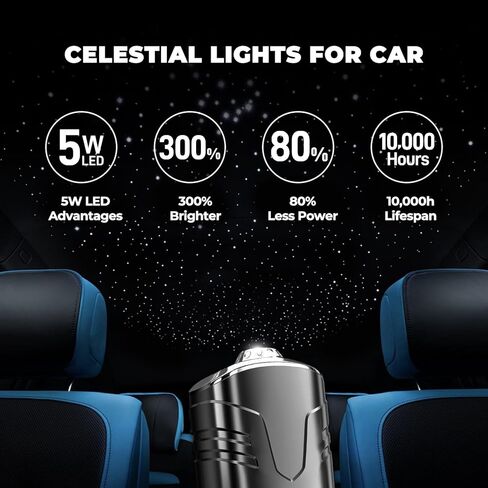 Star Lights for Car, Star Projector with Air Freshener, Ceiling Ambient Light with 6 Scents, Auto On/Off, Vent Clip Accent Light with Diffuser in Kuwait