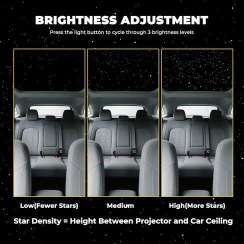 Star Lights for Car, Star Projector with Air Freshener, Ceiling Ambient Light with 6 Scents, Auto On/Off, Vent Clip Accent Light with Diffuser in Kuwait