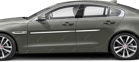 MELEXI Chrome Side Door MOLDING 4 PCS 4 Door S.Steel Compatible with Jaguar XE 2016 Onwards in Saudi Arabia