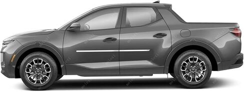 MELEXI Chrome Side Door MOLDING 4 Door 4 PCS S.Steel Compatible with Hyundai Santa Cruz 2022 Onwards in Saudi Arabia