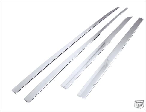 MELEXI Chrome Side Door MOLDING 4 Door 4 PCS S.Steel Compatible with Hyundai Santa Cruz 2022 Onwards in Saudi Arabia