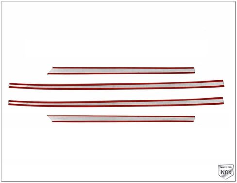 MELEXI Chrome Side Door MOLDING 4 Door 4 PCS S.Steel Compatible with Hyundai Santa Cruz 2022 Onwards in Saudi Arabia