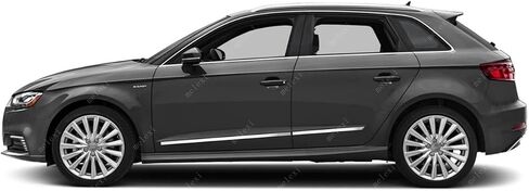 MELEXI كروم باب جانبي MOLDING 4 أبواب S.Steel متوافق مع Audi A3 e-tron HB 2015 إلى 2020 in Saudi Arabia