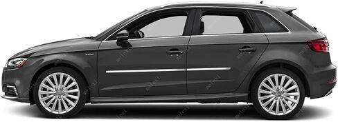 MELEXI Chrome Side Door MOLDING 4 Door 4 PCS S.Steel Compatible with Audi A3 e-tron HB 2015 to 2020 in Saudi Arabia