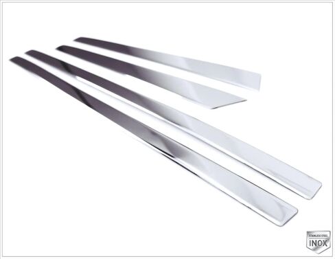 MELEXI Chrome Side Door MOLDING 4 Door 4 PCS S.Steel Compatible with Hyundai Accent HB 2012 to 2017 in Kuwait