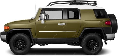 ميلكسي كروم باب جانبي 4 أبواب 4 قطع S.Steel متوافق مع تويوتا FJ كروزر 2007 إلى 2014 in Kuwait