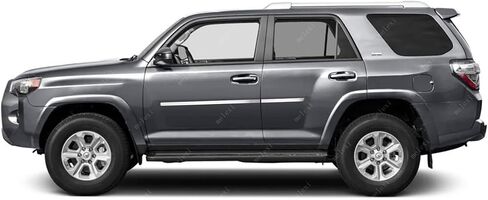 ميلكسي كروم باب جانبي 4 أبواب 4 قطع S.Steel متوافق مع تويوتا 4RUNNER 2010 إلى 2024 in Kuwait