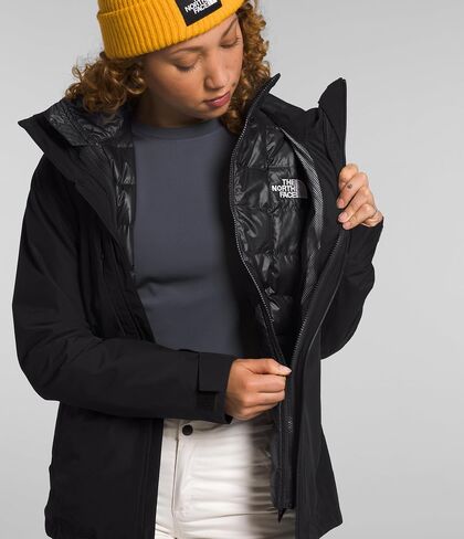 THE NORTH FACE Women's Thermoball Eco Triclimate Jacket, TNF Black, Large in Saudi Arabia