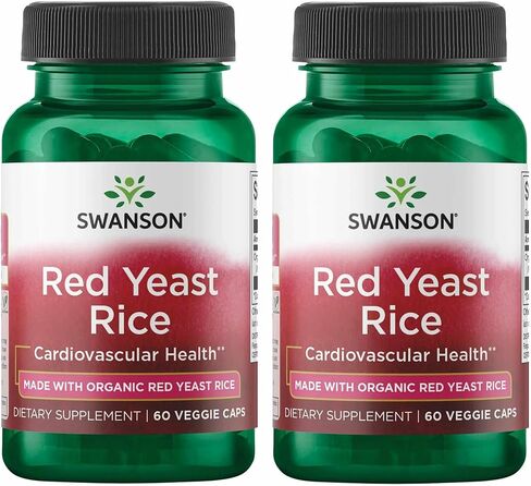 Swanson Made with Organic Traditional Red Yeast Rice 600 Milligrams 60 Veg Capsules in Saudi Arabia
