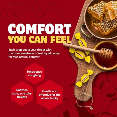 Honees Cough Drops - Extra Large - Menthol - 20 Count (Pack of 2) in Kuwait