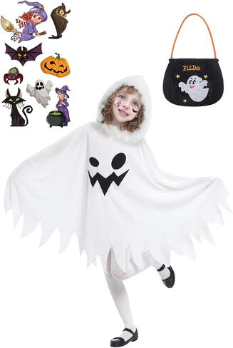 EOZY White Ghost Costume Kids Girls Halloween Scary Cosplay Fancy Dress 4 Years in Saudi Arabia