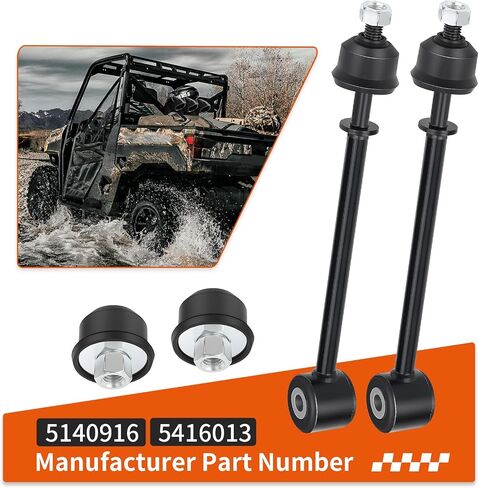 2Pcs Torsion Bar Linkage & Bushing For Polaris Ranger 1000 Crew XP EV 2018-2025 5140916 in Saudi Arabia